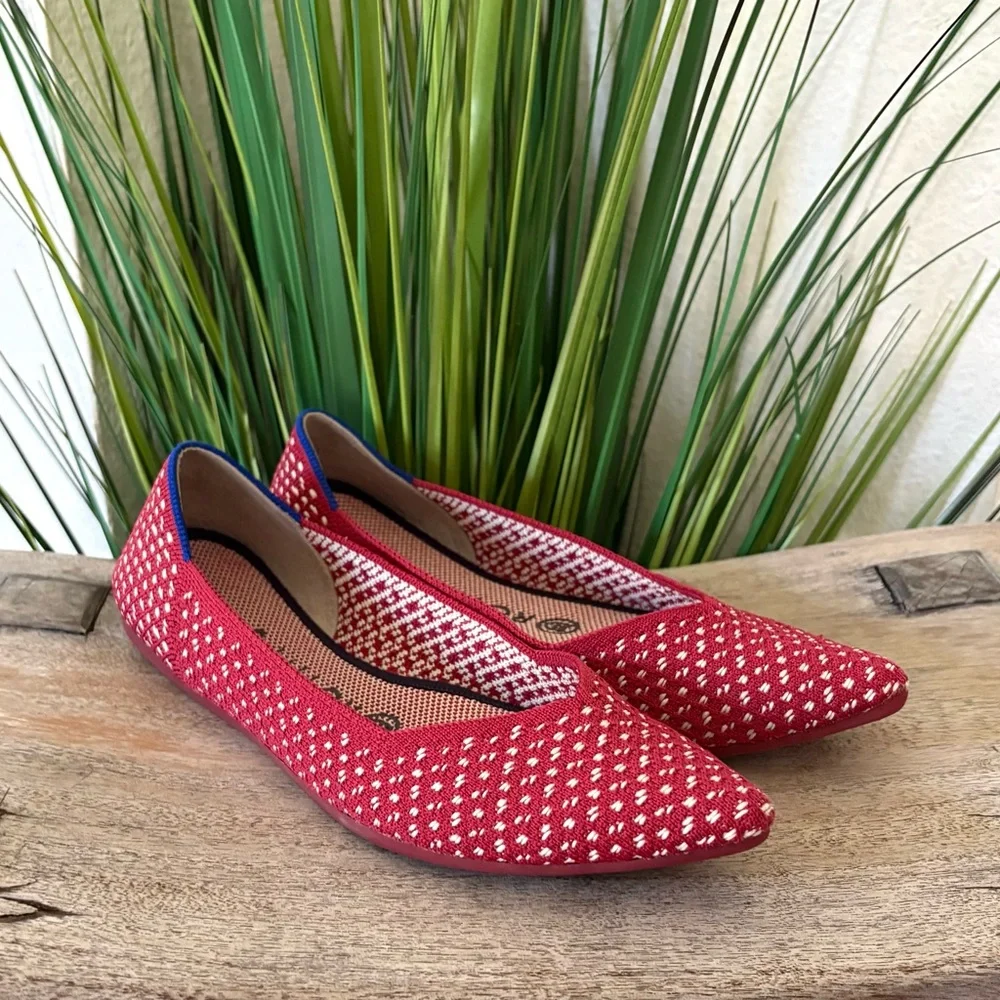 Rothy’s Apple Honeycomb The Pointed Flats